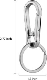Hapeper Metal Keychains Keyring Key Chain Ring Holder Organizer for Home Car Keys, Key Finder, 2 Pieces - Image 4