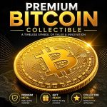 Collector's Bitcoin Coin, Commemorative Crypto Token, Acrylic Case | Zinc Alloy Construction, Protective Acrylic Display Stand, Limited Edition Souvenir, Gift for Crypto Enthusiasts - Image 3
