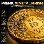 Collector's Bitcoin Coin, Commemorative Crypto Token, Acrylic Case | Zinc Alloy Construction, Protective Acrylic Display Stand, Limited Edition Souvenir, Gift for Crypto Enthusiasts - Image 5
