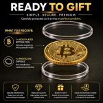 Collector's Bitcoin Coin, Commemorative Crypto Token, Acrylic Case | Zinc Alloy Construction, Protective Acrylic Display Stand, Limited Edition Souvenir, Gift for Crypto Enthusiasts - Image 7