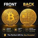 Collector's Bitcoin Coin, Commemorative Crypto Token, Acrylic Case | Zinc Alloy Construction, Protective Acrylic Display Stand, Limited Edition Souvenir, Gift for Crypto Enthusiasts - Image 8