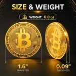 Collector's Bitcoin Coin, Commemorative Crypto Token, Acrylic Case | Zinc Alloy Construction, Protective Acrylic Display Stand, Limited Edition Souvenir, Gift for Crypto Enthusiasts - Image 9