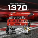 V8 Engine Model Kit, 1370 PCS Build Your Own Visible Car Motor | Advanced Mechanical Building Block Set for Adults | Collectible Engine Model for Display | Desk Decor & Gift for Car Lovers - Image 5