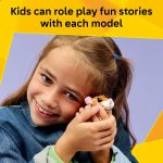 LEGO Creator 3 in 1 Cute Hamster with a Flower Building Toy for Girls & Boys, Ages 7+ - Kids Build a Hamster, Hedgehog or Eagle Animal Figure - Gift Idea for Birthdays - 31376 - Image 4