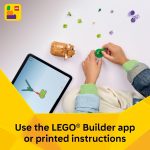 LEGO Creator 3 in 1 Cute Hamster with a Flower Building Toy for Girls & Boys, Ages 7+ - Kids Build a Hamster, Hedgehog or Eagle Animal Figure - Gift Idea for Birthdays - 31376 - Image 6
