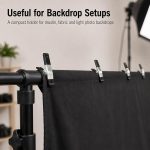 40 Pcs Small Spring Clamps, 2 Inch Black Metal Clip for Crafts, Heavy Duty Woodworking Fastener, Photography Muslin Backdrop Holder - Image 5