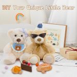MorisMos 3 Packs Teddy Bears Bulk Stuffed Animals, Cute Small Teddy Bear Plush Toys, Little Stuffed Bear for Kids on Centerpiece Baby Shower, 14 Inches - Image 4