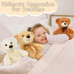 MorisMos 3 Packs Teddy Bears Bulk Stuffed Animals, Cute Small Teddy Bear Plush Toys, Little Stuffed Bear for Kids on Centerpiece Baby Shower, 14 Inches - Image 5