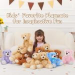 MorisMos 3 Packs Teddy Bears Bulk Stuffed Animals, Cute Small Teddy Bear Plush Toys, Little Stuffed Bear for Kids on Centerpiece Baby Shower, 14 Inches - Image 6