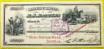 1892 PAIR of 2 RARE and SUPERB 1892 GIRARD (ERIE) PA BANK DRAFTS w FINE OBSOLETE CURRENCY VIGNETTES and NOTEWORTHY AUTOGRPAH! CV $100 Payable at Chase Bank! XF-AU or better - Image 3