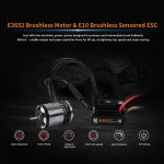 XC E3652 & E10 Sensored Brushless Motor and ESC Combo for RC Car,2-3S Lipo,IP67 Water Proof,Applicable to:1/10 On-Road,Off-Road,Short Course(Light Load) (3300KV+E10) - Image 4