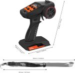 RC Radio System 4CH 2.4G RC Transmitter with Receiver and Lanyard Anti-Jamming Remote Controller for 1/10 1/12 1/14 1/16 1/18 1/24 RC Car Crawler Boat - Image 3