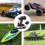 RC Radio System 4CH 2.4G RC Transmitter with Receiver and Lanyard Anti-Jamming Remote Controller for 1/10 1/12 1/14 1/16 1/18 1/24 RC Car Crawler Boat - Image 5