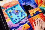 Buffalo Games - Roll-Up Puzzle Mat - Felt Saver Mat, Fits Up to 1500pc | Bigger In-Progress Puzzles, Solid Expandable Core, 3 Velcro Straps, Thick Felt Surface, Puzzle Storage, For Adults - Image 5