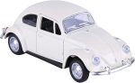 Berry President 1967 Classic Beetle Bug Vintage 1/32 Scale Diecast Metal Pull Back Car Model Toy for Gift/Kids (Beige) - Image 3