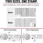 Trodat Printy 4911 Self Inking DIY Stamp Kit –, Black, 3/4” x 1-7/8” | Do It Yourself Stamp in Black; Up to 4 lines for custom message; Tweezers & 2 letter sets included; Black Ink; 3/4” x 1-7/8” - Image 3