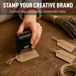 Trodat Printy 4911 Self Inking DIY Stamp Kit –, Black, 3/4” x 1-7/8” | Do It Yourself Stamp in Black; Up to 4 lines for custom message; Tweezers & 2 letter sets included; Black Ink; 3/4” x 1-7/8” - Image 6