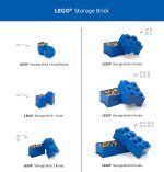 LEGO Storage Brick 8 12.1 L Storage Box with Lid Yellow | LEGO Brick Storage Box Stackable Organizer Toy, Desk & Shelf Storage 12.1 L Capacity Brick Size 8 - Image 5