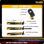 TOOLAN: 10-In-1 Model Craft Hand Saw & File Set. DIY Mini Razor Saw&File Kit for Handcrafted, Modeling, Plastic, and Other Fine Cutting, Reliable Blade Quick Change Mechanism - Image 3