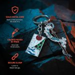 Demon Slayer Gifts, Anime Keychains with Sword & Charm Plate, Gift-Ready Packaging with Protective Case - Image 5