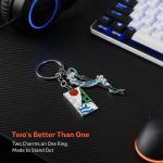 Demon Slayer Gifts, Anime Keychains with Sword & Charm Plate, Gift-Ready Packaging with Protective Case - Image 6