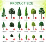 Skylety 35 Pcs Miniature Model Trees,Mixed Green,Multiple Tree - Image 3