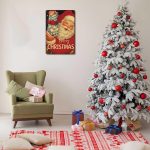 Retro Vintage Christmas Metal Sign 8X12inch-Classic Holiday Motif Tin Wall Art for Collectors - Image 7
