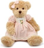 oits cute 2-Pack Teddy Bear,Cute Stuffed Animal,Couple Gift Soft Plush Toy 11inch (Vintage Dress) - Image 3