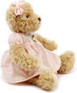oits cute 2-Pack Teddy Bear,Cute Stuffed Animal,Couple Gift Soft Plush Toy 11inch (Vintage Dress) - Image 5