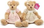 oits cute 2-Pack Teddy Bear,Cute Stuffed Animal,Couple Gift Soft Plush Toy 11inch (Vintage Dress) - Image 8