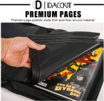 D DACCKIT Comic Binder，Comic Book Album with Sleeves Fits Regular Comics and Comic Bagged and Boarded - Comic Storage Binder Holds 24 Comic Books（Model A，Classic Black） - Image 4