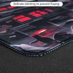 Bloss Anime Mouse Pad, Non-Slip Large Gaming Mouse Pad with Stitched Edges | Japanese Art, Large Desk Mat, Dark Style Keyboard Mat, XL Mouse Pad 31.5 x 11.8 Inch - Image 7