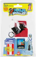 World's Smallest Evel Knievel Miniature Classic Wind Up Toy | Features Rider, Stunt Cycle, and Energizer Launcher | Action Figure | for Ages 8 and up - Image 4