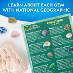 National Geographic Gemstone Dig Kit with 10 Real Gemstones for Kids | Amethyst, Quartz & Tiger's Eye, Gem Mining Activity, Excavation Tools, Rock Collection, Geology Science, Birthday Gift - Image 7