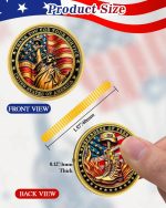 50Pcs Military Veterans Challenge Coins Set, Honor Coins | Two Designs, 25 of Each, Honoring All Who Served, Thank You for Your Service, Military Retirement & Veterans Day Gifts - Image 4