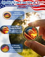 50Pcs Military Veterans Challenge Coins Set, Honor Coins | Two Designs, 25 of Each, Honoring All Who Served, Thank You for Your Service, Military Retirement & Veterans Day Gifts - Image 5
