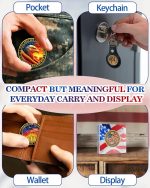 50Pcs Military Veterans Challenge Coins Set, Honor Coins | Two Designs, 25 of Each, Honoring All Who Served, Thank You for Your Service, Military Retirement & Veterans Day Gifts - Image 6