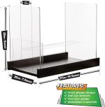 Patented Comic Book Storage Holder – Wooden & Acrylic Display Box/Case for Collectors – Organizer for Comics, Magazines & Books – Holds 150 Issues, 14.5x8 in (Black) - Image 3