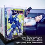 Patented Comic Book Storage Holder – Wooden & Acrylic Display Box/Case for Collectors – Organizer for Comics, Magazines & Books – Holds 150 Issues, 14.5x8 in (Black) - Image 6