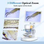 Biological 1600X Digital Microscope with 9" IPS Touchscreen | Optical Objective Lenses, STEM Kids Microscope, Windows/Mac Compatible - Image 4