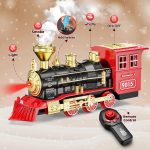 Hot Bee Train Set, Remote Control Train Toys with Smoke, Lights and Sound | Toy Train Set for Under Christmas Tree, Toddler Model Trains for 3 4 5 6 7 8+ Years Old Kids - Image 3