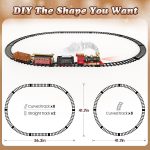 Hot Bee Train Set, Remote Control Train Toys with Smoke, Lights and Sound | Toy Train Set for Under Christmas Tree, Toddler Model Trains for 3 4 5 6 7 8+ Years Old Kids - Image 6