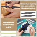 70 Pcs Sanding Sticks Set for Plastic Models Includes 30 Double-end Matchsticks, 10 Polishing Sticks & 30 Sanding Twigs DIY Model Building, 3D Printing, Jewelry Tools(Double Angle) - Image 8