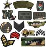 24pcs Soldier Badges Random Styles Embroidered Fabric Iron On or Sew On Cartoon Sticker Patches - Image 3