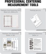Flinduy Anime Collectible Cards Grading Tool with Cleaning Kit, PSA Standard Size Centering System for Standard Trading Cards, Precision Centering Grading Tools Set​ - Image 3