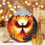 Phoenix Stained Glass Ornament, Christmas Ornaments, Christmas Tree Decorations, Phoenix Christmas Decor, Phoenix Ornaments for Christmas Tree, Holiday Presents, Gift Exchange Ideas - Image 7
