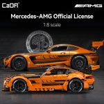 CaDA Master C64008W Mercedes-AMG GT3 Building Set,1:8 Scale – 5466 PCS Officially Licensed Supercar Model, Large Race Car Building Blocks Kit for Adults & Teens - Image 4