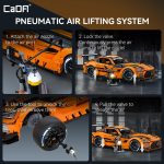CaDA Master C64008W Mercedes-AMG GT3 Building Set,1:8 Scale – 5466 PCS Officially Licensed Supercar Model, Large Race Car Building Blocks Kit for Adults & Teens - Image 5