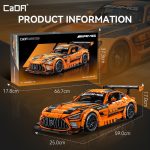 CaDA Master C64008W Mercedes-AMG GT3 Building Set,1:8 Scale – 5466 PCS Officially Licensed Supercar Model, Large Race Car Building Blocks Kit for Adults & Teens - Image 7