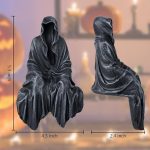 SHOWFEICAT Resin Tabletop Gothic Decor Sitting Statue Gothic Decor - Image 5